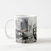 Urban City Library Stamp Mug Holiday Kaffeetasse (Links)