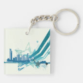 Urban Cityscape Schlüsselanhänger (Rückseite)