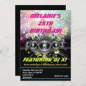 Urban Club Hip Hop Dancing Party Einladung (Vorne/Hinten)