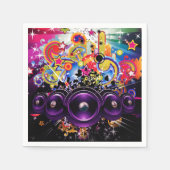 Urban Club Hip Hop DJ Dancing Dance Party Serviette (Vorderseite)