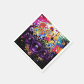 Urban Club Hip Hop DJ Dancing Dance Party Serviette (Ecke)