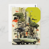Urban Collage Postkarte (Vorne/Hinten)