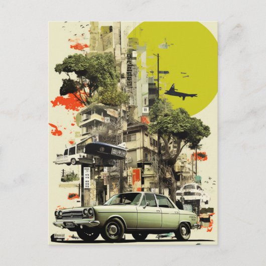 Urban Collage Postkarte (Vorderseite)