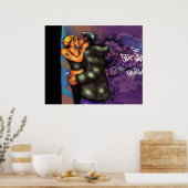 Urban Couple Kissing Poster (Küche)