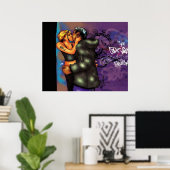 Urban Couple Kissing Poster (Heimbüro)