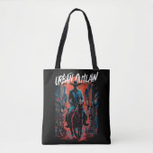 Urban Cowboy Graffiti Edgy Moderner Western Tasche (Vorderseite)