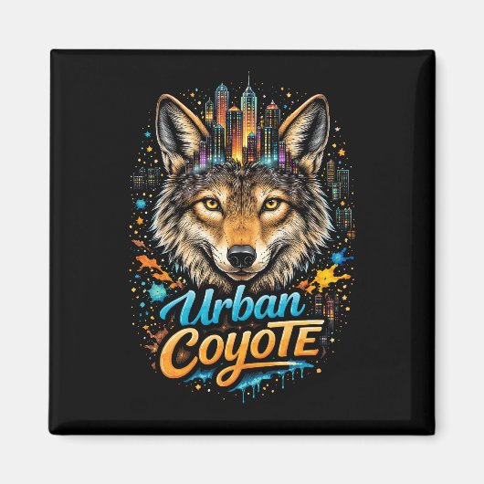 Urban Coyote Magnet (Vorne)