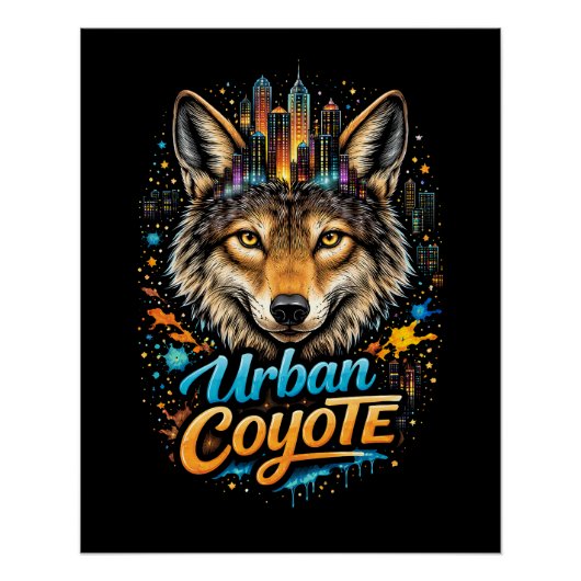 Urban Coyote Poster (Vorderseite)