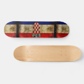 Urban Croatia Grunge Custom Pro Park Board Skateboard (Horizontal)