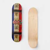 Urban Croatia Grunge Custom Pro Park Board Skateboard (Vorderseite)