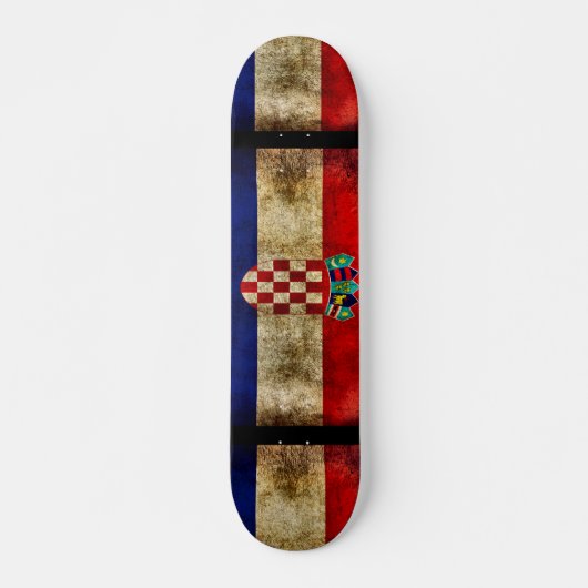 Urban Croatia Grunge Custom Pro Park Board Skateboard (Vorne)