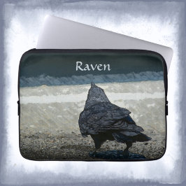 Urban Crow Black Gray Elektronischer Laptop-Sieb Laptopschutzhülle