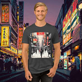 Urban Cyberpunk Vibes - Japanische Street Art Tri-Blend Shirt