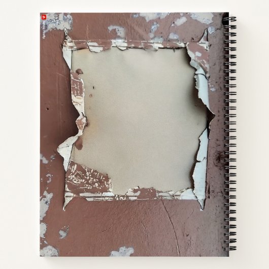 Urban Decay Theme - Grungy Paint Spiral Notebook Notizblock (Rückseite)