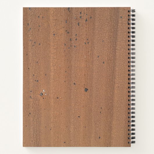 Urban Decay Theme - Rusted Sign Spiral Notebook Notizblock (Rückseite)