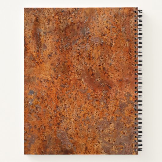 Urban Decay Theme - Rusty Metal Spiral Notebook Notizblock (Rückseite)
