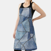 Urban Denim: Distressed Patchwork-Design Schürze (InSitu)