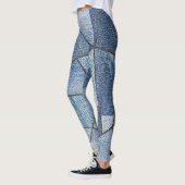 Urban Denim: gestörtes Patchwork-Design Leggings (Links)