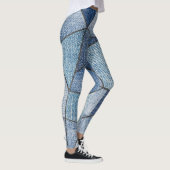 Urban Denim: gestörtes Patchwork-Design Leggings (Rechts)