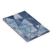 Urban Denim: gestörtes Patchwork-Design Notizblock (Rechte Seite)