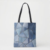 Urban Denim: gestörtes Patchwork-Design Tasche (Vorderseite)