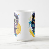 Urban Diva - Bold Vector Portrait von Retro Glamou Kaffeetasse (Mittel)