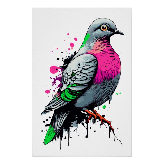 Urban Dove - Taubenposter - Hope Dove Poster (Vorderseite)