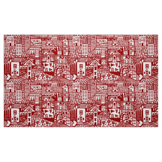 Urban Dream - Ruby Red Stoff (Fat Quarter (45,7 x 55,9 cm))