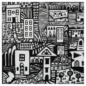 Urban Dream - Schwarz Stoff (Muster)