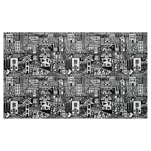 Urban Dream - Schwarz Stoff (Fat Quarter (45,7 x 55,9 cm))