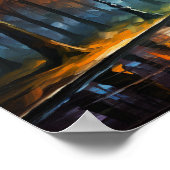 🎨 "Urban Dreamscape Oil Painting Series" 🌆 Poster (Ecke)