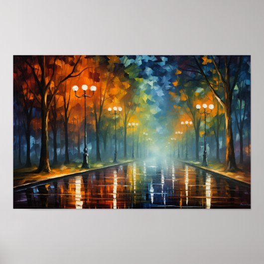 🎨 "Urban Dreamscape Oil Painting Series" 🌆 Poster (Vorne)