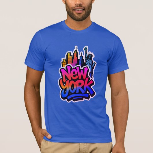 Urban Echo: Graffiti Pulse T-Shirt (Vorderseite)