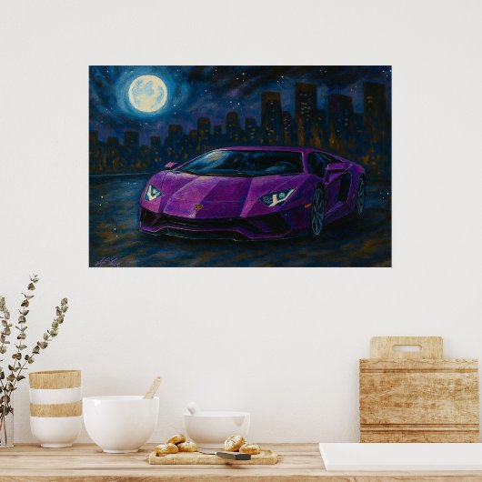 Urban Eclipse Car Poster (Küche)