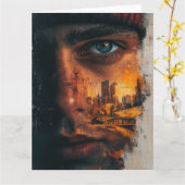 Urban Edge zum Geburtstag Karte (Gelbe Blume)