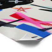 Urban Edgy Abstract Graffiti Poster | Summer Kaos (Ecke)