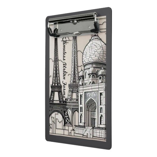 "Urban Elegance" Mini Klemmbrett (Gewinkelt2)