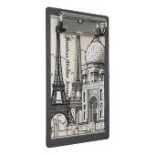 "Urban Elegance" Mini Klemmbrett (Schrägansicht)