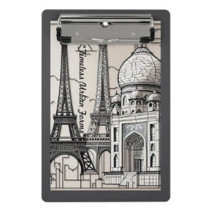 "Urban Elegance" Mini Klemmbrett