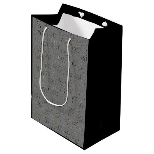 Urban Elegance Mittlere Geschenktüte (Vorderseite Schrägansicht)