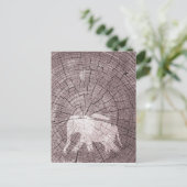 Urban Elephant Postkarte (Stehend Vorderseite)