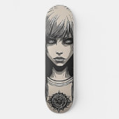 Urban Emo Girl Cyber 2K Skateboard (Vorderseite)