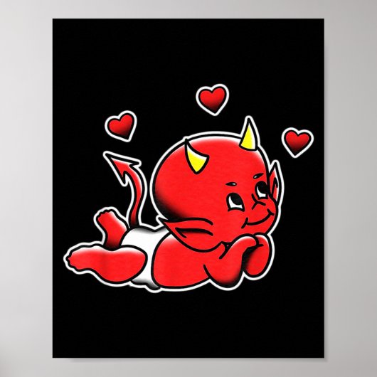 Urban Empyre Kewe Baby Cud Devil Demon Love , Smal Poster (Vorne)