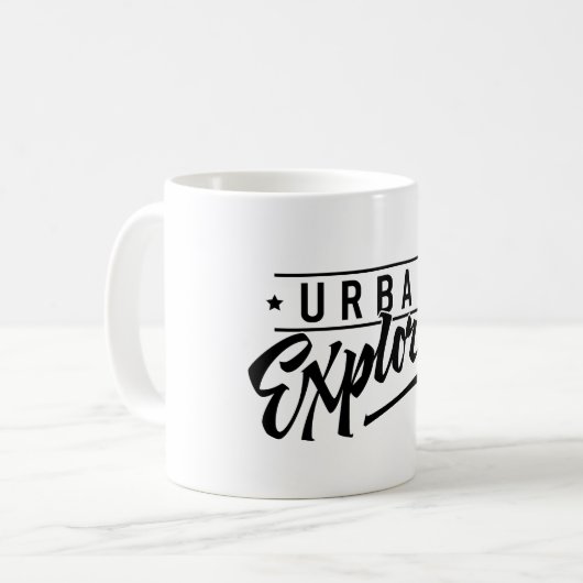 Urban Explorer Kaffeetasse (Vorderseite Links)