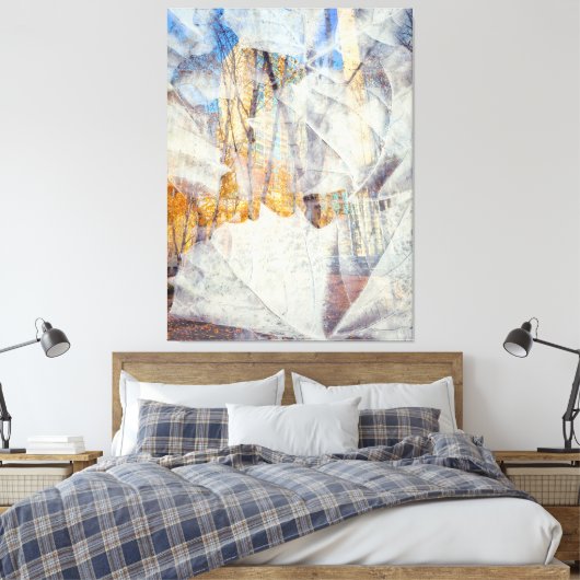 Urban Fall Abstrakt Leinwanddruck (Insitu (Schlafzimmer))