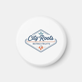 Urban Farming Retro-Früchte City Roots Magnet
