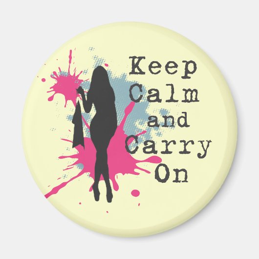 Urban Fashion Behalte Calm und Carryon Magnet (Vorne)