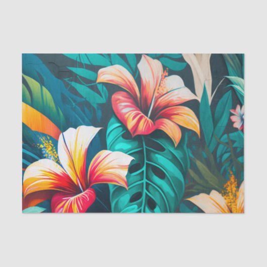 URBAN FLORAL schöne Straßenkunst Deco Papier (Vorderseite)