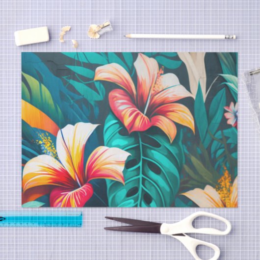 URBAN FLORAL schöne Straßenkunst Deco Papier (Handwerk)