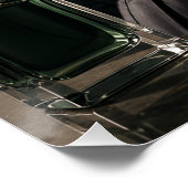 URBAN FLUID ELEGANCE — Emerald Essence Poster (Ecke)